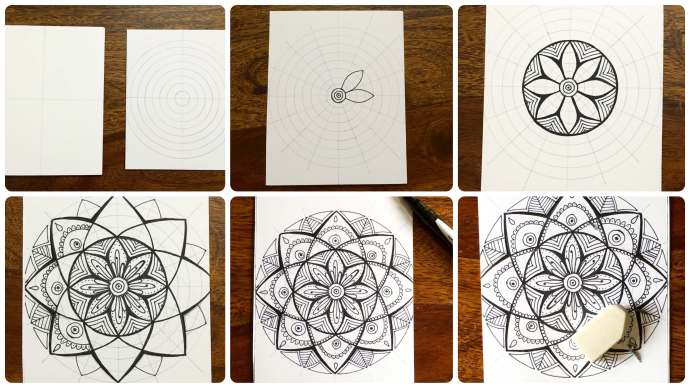 how to make a mandala drawing